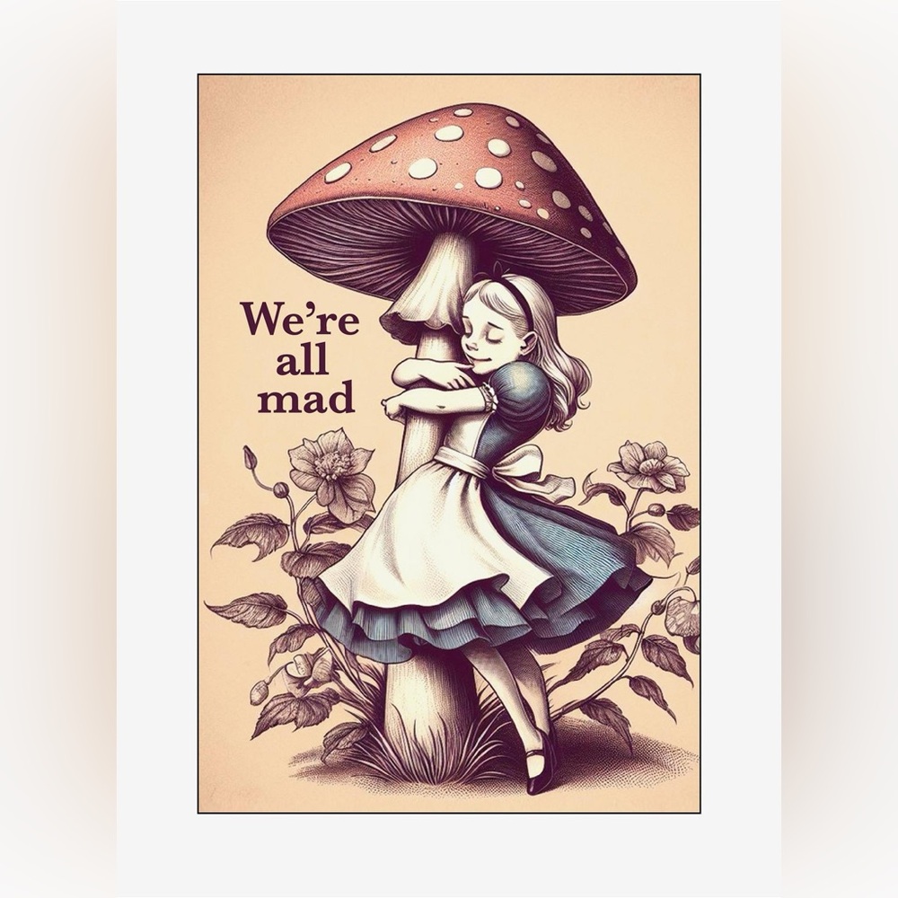 Alice's Adventures In Wonderland Mushroom Magnet, NWT   For Bundle Purchases - Picture 3 of 3